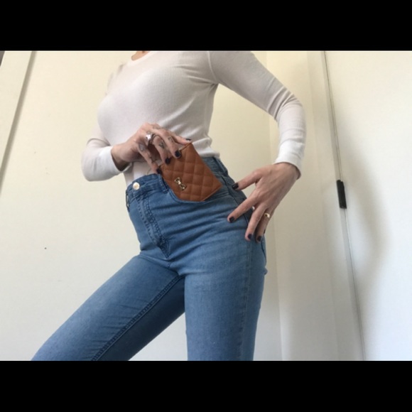 Icing Quilted Wallet With Adorable Gold Bow - Picture 7 of 16